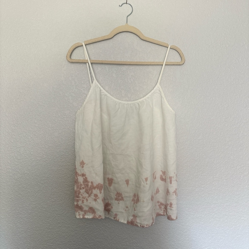 LACAUSA Cream and Pink Camisole